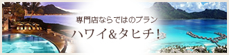 専門店ならではのプラン ハワイ＆タヒチ！